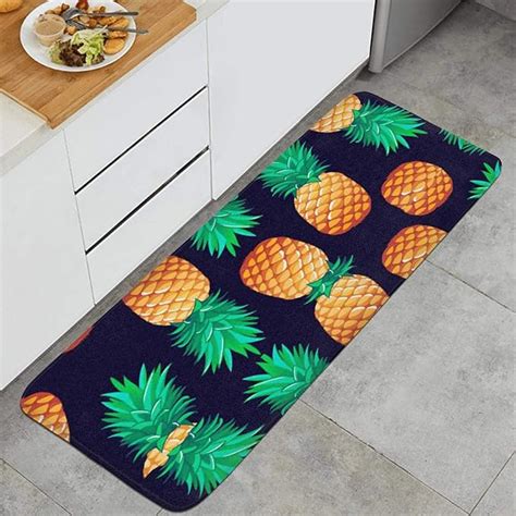 pineapple kitchen floor mat|Amazon.com: Pineapple Kitchen Mat.